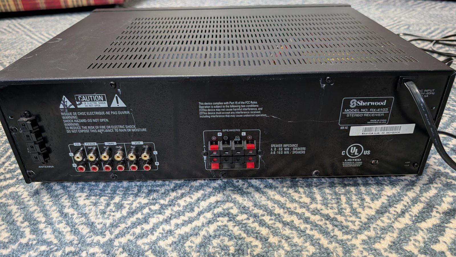 Sherwood RX-4103 Reciever - Image 2